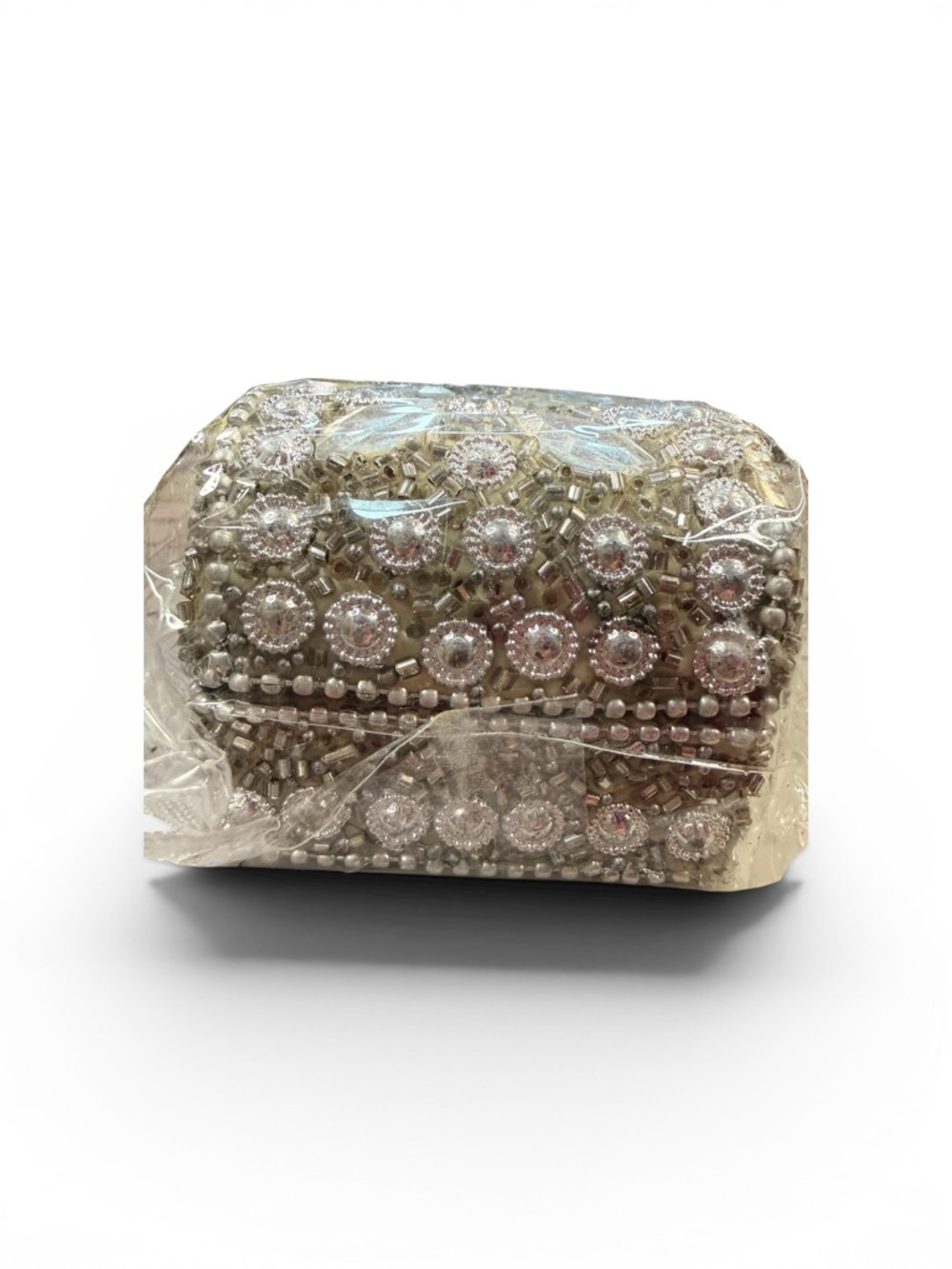 Hand Beaded Wooden Trinket Box - Picture 2 of 7
